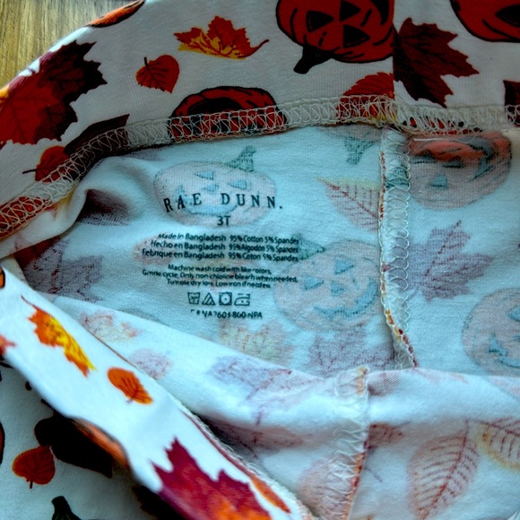 Rae Dunn “Cutest Little Pumpkin” Long sleeve top and pants set - Picture 5 of 7